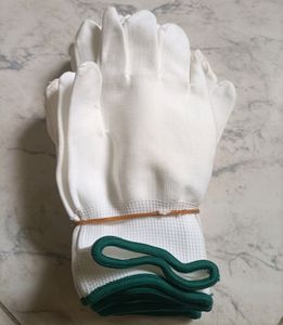 Men And Women Haigh Quality White Cotton Glove's