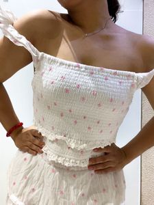 Cute Smocked Crop Top