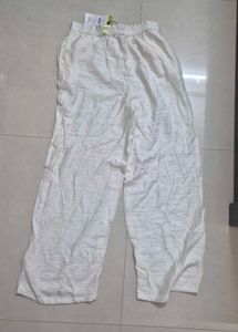 White Wide-Leg Pants