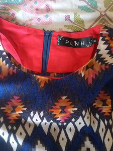 Stylish Patterned Skater Dress