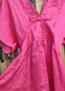 Pink V-Neck Tunic