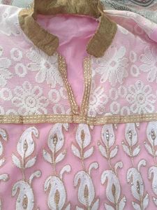 Elegant Pink Embroidered Kurta Salwar