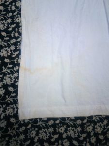 Pure cotton White Embroidered Kurta pajama set