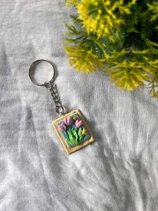 Handmade Floral Keychain