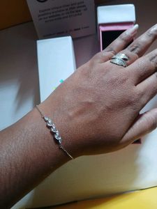 Leaf Design GIVA 925Silver Bracelet