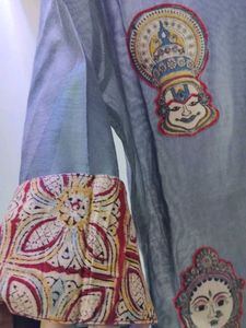 Grey Hand Crafted Kurti