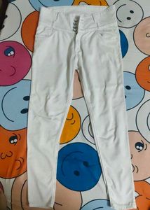 Classic White Straight Leg Jeans
