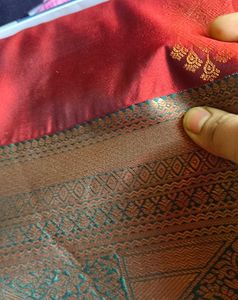Traditional Red &amp; Gold Silk Saree