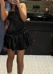Black Lace &amp; Bow Dress