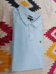 Fahrenheit 5XL Sky Blue Polo t-shirt