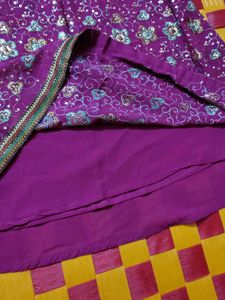 Designer Purple Kurta Set with Embellishments