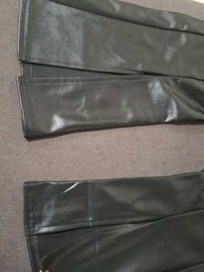 Black Faux Leather Pants