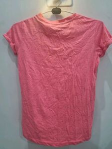 Pink Marled T-Shirt