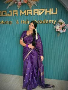 Elegant Purple Silk Saree