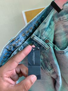 American Eagle Light Wash Distressed Jeans