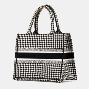 Christian Dior Houndstooth Tote