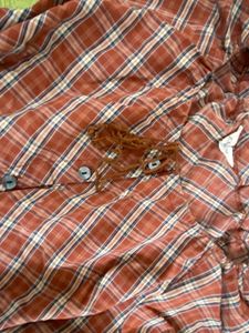 Plaid Off-Shoulder Puff Sleeve Top