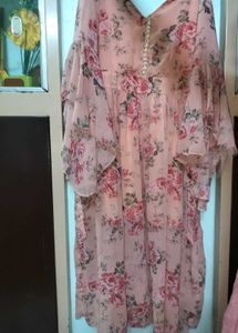 Flowy Floral Print Kurta