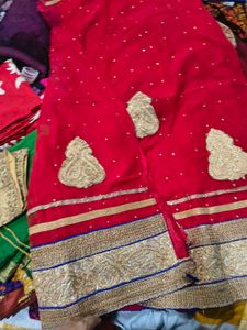Red lehenga ♥️ with readymade blouse