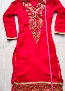 Pure Georgette zari work Wedding Suit