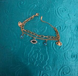 Elegant Evil Eye Charm Bracelet