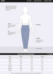 Symbol Women's Slim Fit Jeans (Mid Rise)