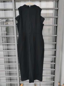 Chic Black Embroidered Dress