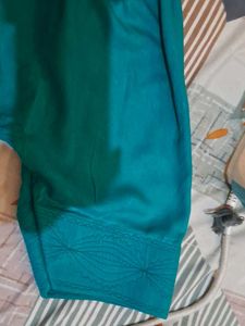 Green Embellished Salwar Kameez