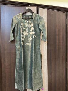 Elegant Green Floral Print Kurta Set