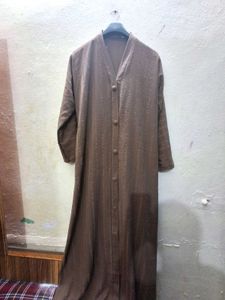 Elegant Brown Abaya Gown