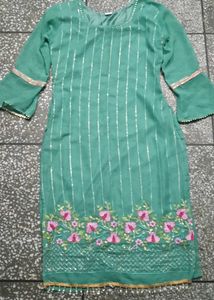 Beautiful Teal Kurta Set with Dupatta💚😉
