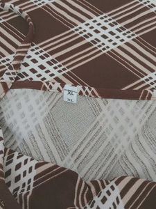Trendy plaid maxi dress (XL)