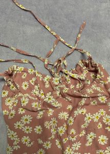 spaghetti dress pink