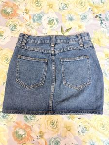 Classic Blue Denim Mini Skirt