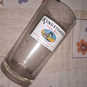 Rare 1990s Kingfisher Lager beer glass