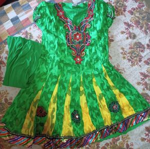 Beautiful Green Colour Dress