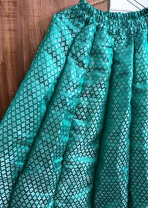 Elegant Green Ethnic Skirt