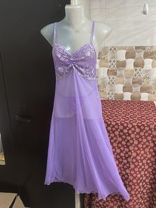 Purple Lace Nightgown