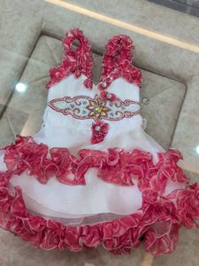Beautiful White & Pink Party Dress