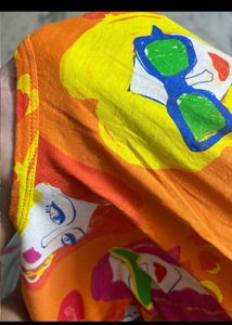 ZARA Vibrant Artistic Face Print T-Shirt