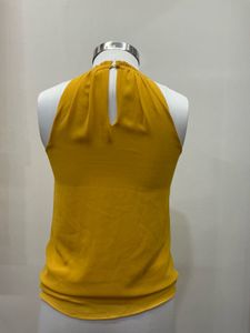 Mustard Halter Neck Top