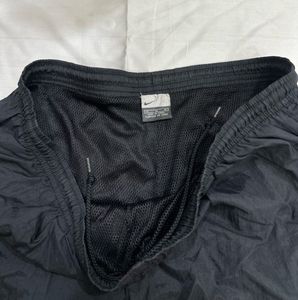 Nike Black Vintage Windbreaker Track Pants | Baggy