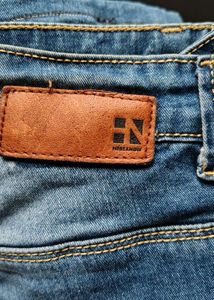 Blue boot cut jeans