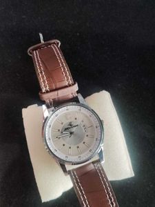 JK Tyre Brown Leather Strap Watch