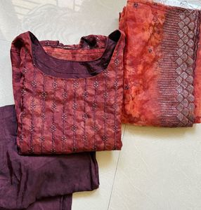Elegant Maroon Salwar Kameez