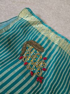 Gota Patti saree with stylish blouse (30 )