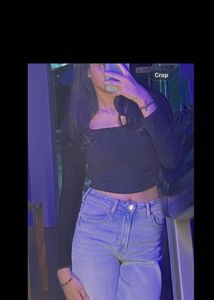 Ribbed Long Sleeve Black Top