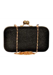 Sparkling Black Evening Clutch Bag
