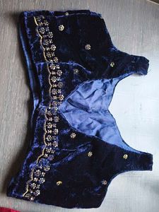 Velvet Embellished Blouse