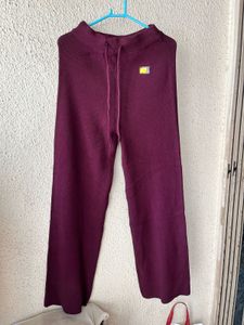 Ribbed Wide-Leg Lounge Pants